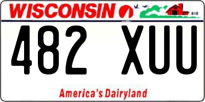 WI license plate 482XUU
