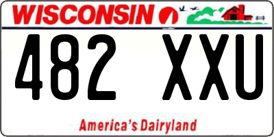 WI license plate 482XXU