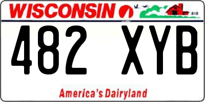 WI license plate 482XYB