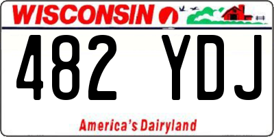 WI license plate 482YDJ