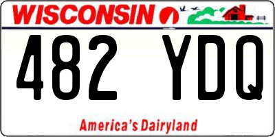 WI license plate 482YDQ