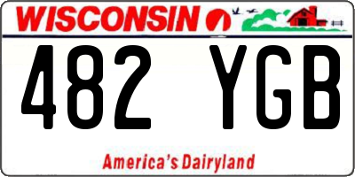 WI license plate 482YGB