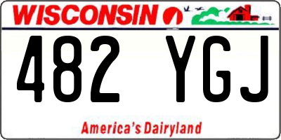 WI license plate 482YGJ