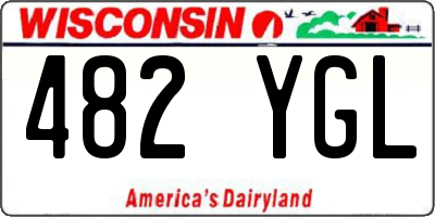 WI license plate 482YGL