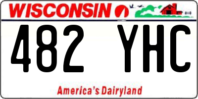 WI license plate 482YHC