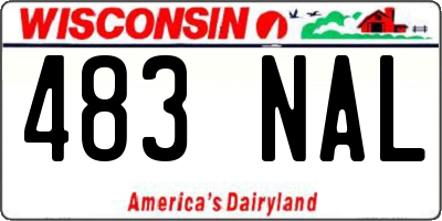 WI license plate 483NAL