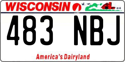 WI license plate 483NBJ