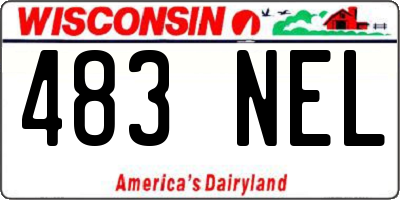WI license plate 483NEL