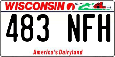 WI license plate 483NFH