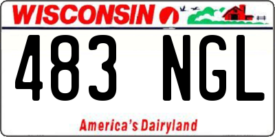 WI license plate 483NGL