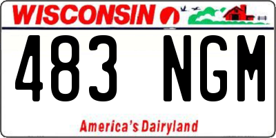 WI license plate 483NGM