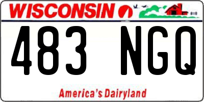 WI license plate 483NGQ
