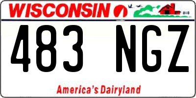 WI license plate 483NGZ