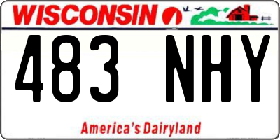 WI license plate 483NHY