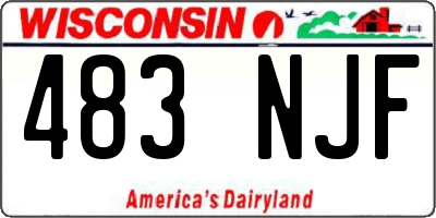 WI license plate 483NJF