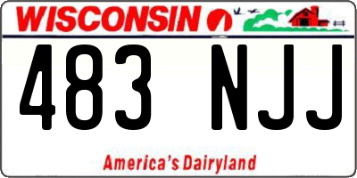 WI license plate 483NJJ