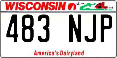 WI license plate 483NJP