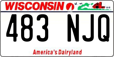 WI license plate 483NJQ