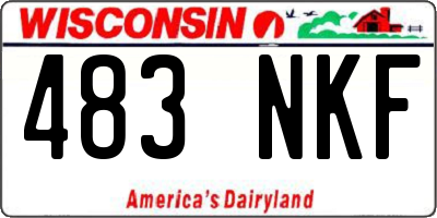 WI license plate 483NKF