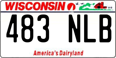 WI license plate 483NLB
