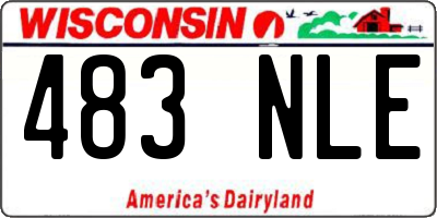 WI license plate 483NLE
