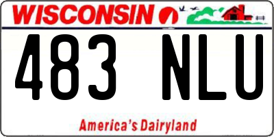 WI license plate 483NLU