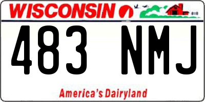 WI license plate 483NMJ