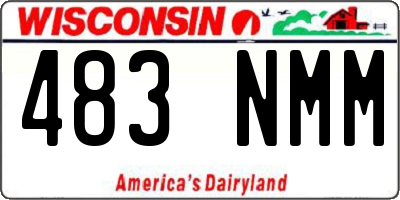 WI license plate 483NMM