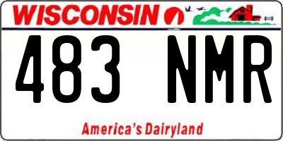 WI license plate 483NMR