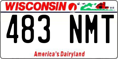 WI license plate 483NMT
