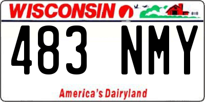 WI license plate 483NMY