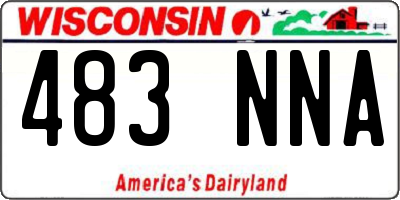 WI license plate 483NNA