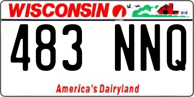 WI license plate 483NNQ
