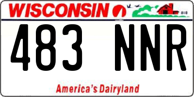 WI license plate 483NNR
