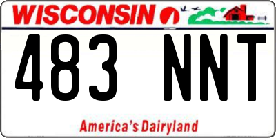 WI license plate 483NNT