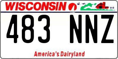 WI license plate 483NNZ
