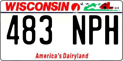 WI license plate 483NPH