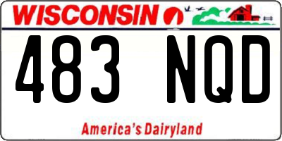 WI license plate 483NQD