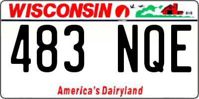 WI license plate 483NQE