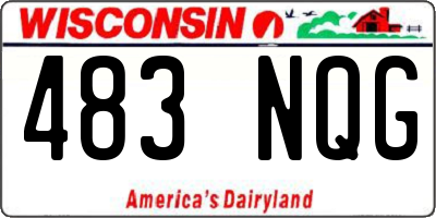 WI license plate 483NQG