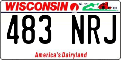 WI license plate 483NRJ
