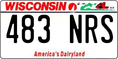 WI license plate 483NRS