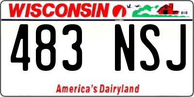 WI license plate 483NSJ