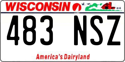 WI license plate 483NSZ