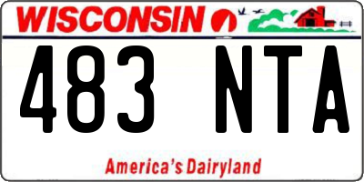WI license plate 483NTA