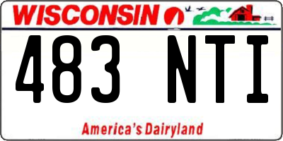 WI license plate 483NTI