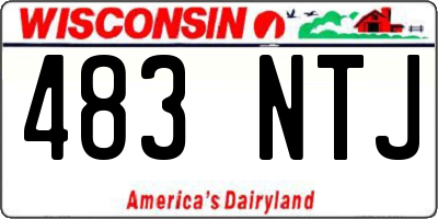 WI license plate 483NTJ