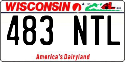 WI license plate 483NTL