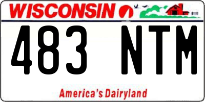 WI license plate 483NTM