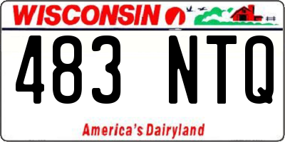WI license plate 483NTQ